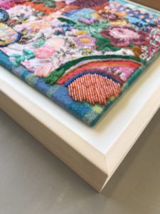 framing a fabric artwork